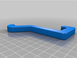 wire shelf hook 3d print model - Mito3D