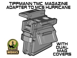 Tippmann tmc mcs furacão adaptador dual mag cobrir bainha magfed paintball 3d print model - Mito3D
