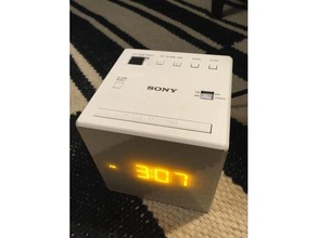 sony alarm clock switch piece replacement 3d print model - Mito3D