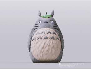 Totoro vizinho fofa Admirador arte figura estatueta ghibli hayao miyazaki esculpir escultura estúdio 3d print model - Mito3D