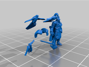 blindado guerreiros dnd humanos tm armaduras humano Guerreiro 3d print model - Mito3D