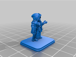 female dwarf heroquest 3d print model - Mito3D