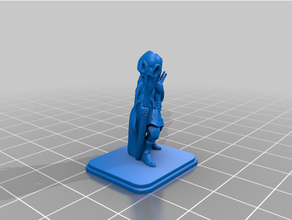 femelle sorcier héros quête 3d print model - Mito3D
