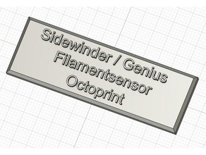 sidewinder gênio filamento sensor octoprint polvos artilharia Evnovo swx1 x1 3d print model - Mito3D