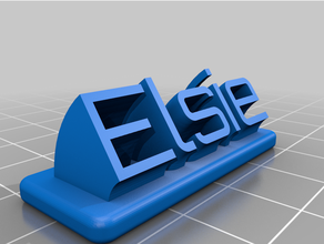 customized sweeping elsie 3d print model - Mito3D