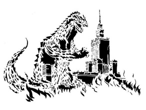 Godzilla şablon 2 3d print model - Mito3D