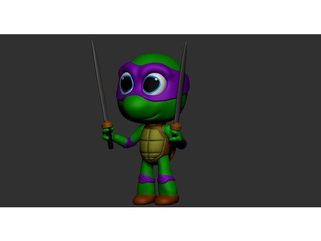 warrior turtle 3D print model - Mito3D