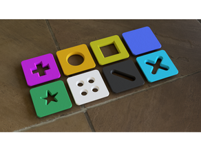 oyun fayans Öz oyunlar yazı tahtası masa oyunu oyunları bileşenleri linko Gomuko tik tac ayak parmağı 3d print model - Mito3D