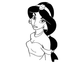 prenses yasemin şablon aladdin Arap geceler Disney 3d print model - Mito3D