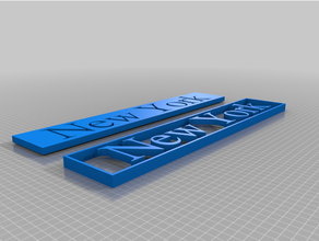 York rel gio personalizado 3d print model - Mito3D