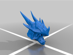 dragon helmet 3d print model - Mito3D