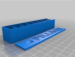 Tabletten Box 7 Räume 3d print model - Mito3D