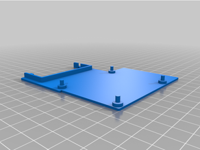 rpi Kulp destek devre tahtası Ahududu pi durum kılıf 3d print model - Mito3D
