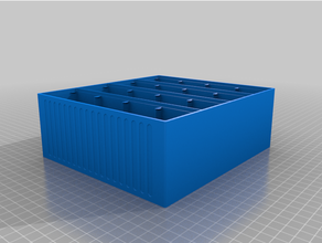 component box stackable customized 3d print model - Mito3D