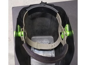 hobart saldatura casco sospensione squillare attaccamento parti viso testa maschera riparazione sicurezza 3d print model - Mito3D