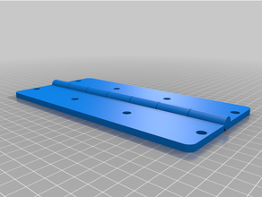 customized parametric hinge 3d print model - Mito3D