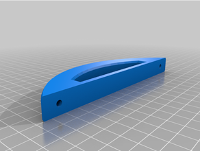 sliding door handle customized 3d print model - Mito3D