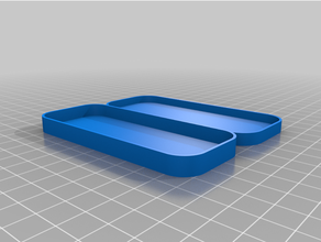 özelleştirilmiş basit tamamen Kutu 3d print model - Mito3D