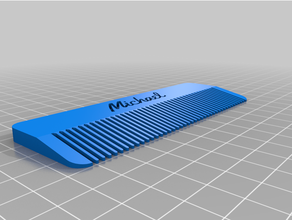 micha 1 peine personalizado 3d print model - Mito3D