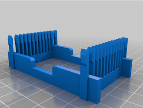 dupont cable organizer 70mm 10 slots customized 3d print model - Mito3D