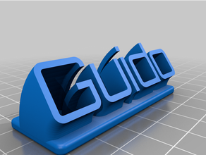 guido customized 3d print model - Mito3D