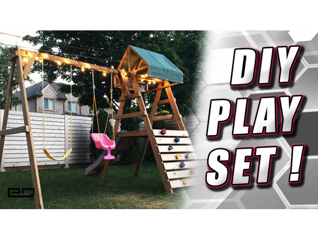 diy swingset playset free plans + anchor driving tool outdoor playground toy 3D print model - Mito3D