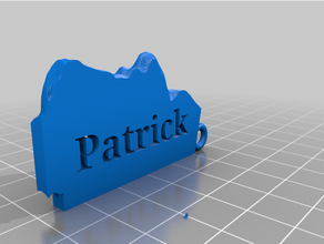 Patrick kolye cazibe 3d print model - Mito3D