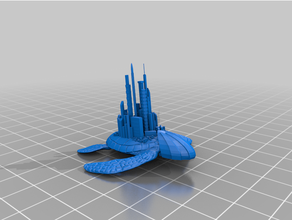 xxcha amiral gemisi alacakaranlık imperium 3d print model - Mito3D