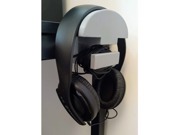 casque musique titulaire soutien rend table Ikea 3D print model - Mito3D