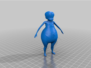 fat alien 3d print model - Mito3D