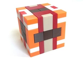 arne's cube - interlocking puzzle 3d print model - Mito3D