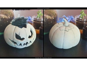 halloween pumpkin goth gothic decor decoration prop jack-o-lantern pumkin 3d print model - Mito3D
