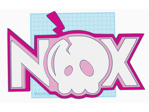 nox juego azar comunidad logo hd 3d print model - Mito3D
