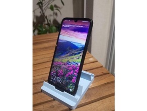 2 positions phone holder stand smartphone 3d print model - Mito3D