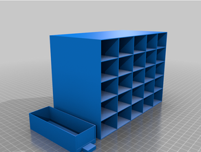 5x5 drawer unit customized 3d print model - Mito3D