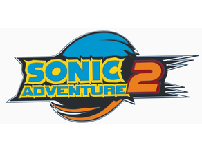 sonic adventure 2 logo hd retrogaming retro gaming sega genesis 3d print model - Mito3D