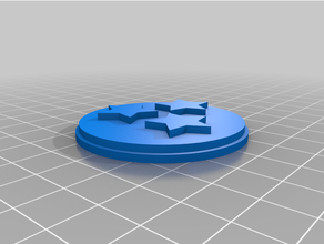 Tennessee cercle médaillon 3d print model - Mito3D