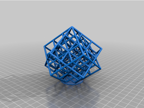 personnalisé treillis cube torture tester 3d print model - Mito3D