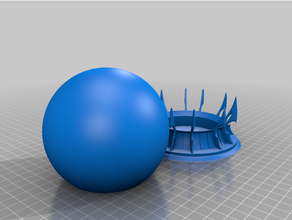 ventilateur art sensationnel boule neige 3d print model - Mito3D