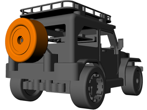 tonto rueda 3d impresión coche vehiculo Lego técnica microbit rc robótica vástago 3d print model - Mito3D