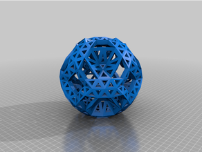 convexoctahedral8v p70 p80 p50 2 3 9 11 17 37 38 39 45 51 konvex geodätisch oktaedrisch 3d print model - Mito3D