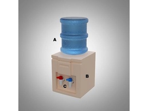 l'eau purificateur miniature 3d print model - Mito3D