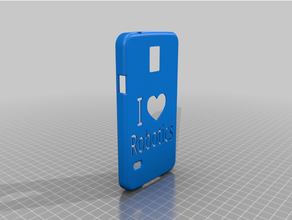 Aşk robotik telefon durum kılıf samsung gökada s5 3d print model - Mito3D