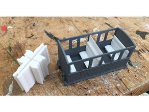 seats 7mm scale narrow gauge carriages 3d print model - Mito3D