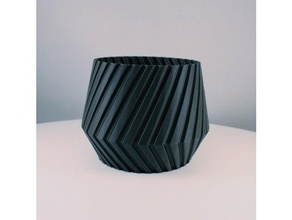 geometric planter - vase mode cactus pot indoor garden plant planters 3d print model - Mito3D