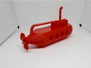 toy submarine spinning propeller 3d print model - Mito3D