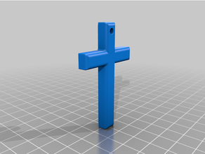 porte clés traverser 3d Christ église Jésus relige religion 3d print model - Mito3D