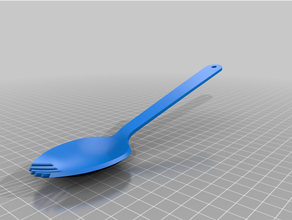 goeffel spork foon acampamento talheres garfo ar livre colher 3d print model - Mito3D