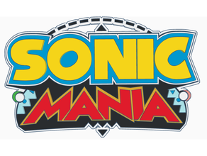 sonic mania logo hd arcade sega genesis 3d print model - Mito3D