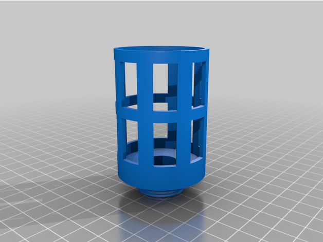 vácuo bomba 1 palco óleo vapor filtro 3D print model - Mito3D